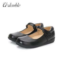 Sneakers Retro Childrens Leather Shoes 2023 Baby Girls Kids Casual Princess Wedding Party Student School Loafers Size 2641 231122