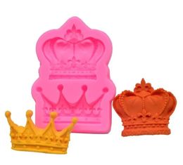 Royal Crown Silicone Fandont Moulds Silica Gel Crowns Chocolate Moulds Candy Mould Cake Decorating Tools Solid Colour dh9007