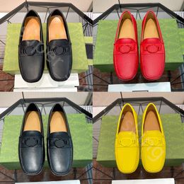 Роскошная дизайнерская обувь Новые свадебные модельные туфли из натуральной кожи des chaussures мокасины мужские черные красные желтые официальные туфли с коробкой 38-46