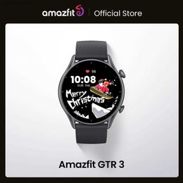 Relógios de pulso Versão Global Amazfit GTR 3 GTR3 GTR-3 Smartwatch 1.39 "AMOLED Display Zepp OS Alexa Built-in GPS Smart Watch para Android IOSQ231123