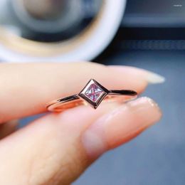 Cluster Rings June Birthstone Ring Colour Change Alexandrite Stacking 925 Silver Anniversary Bridal Gift For Her