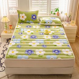 Sheet sets Cotton Student Mattress Sleeping Mat Non slip Tatami Single Double Queen King Size Dormitory Family Bed Bedding 231122