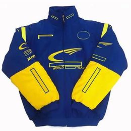 F1 Formula One Racing Jacket Autumn/Winter Vintage American Style Jacket Motorcycle Cycling Suit Motorcycle Suit Baseball Suit Outdoor Windproof Racin T2