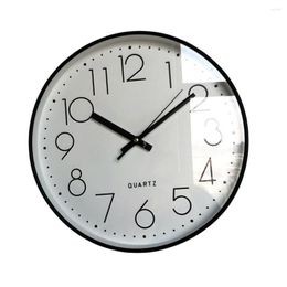 Wall Clocks ABS Wall-mounted Clock Quiet Running 12inch Analog Accurate Household Living Room Bedroom El Alarms Decor