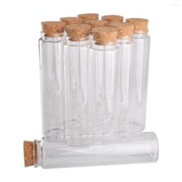 Storage Bottles 12 Pieces 240ml(8OZ) 47 180 32mm Glass With Cork Stopper Spice Candy Bottle Jars Container Wedding Farours
