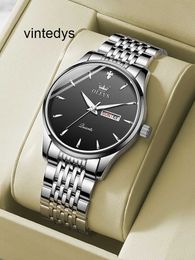 Luxury Watch Swiss Wave Watch Men's Quartz Automatic Precision Steel Ultra-thin Waterproof Brand Can