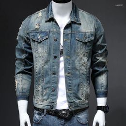 Men's Jackets 2023 Spring And Autumn Fashion Trend Retro Large Size Coat Casual Loose Comfortable High Quality Denim Jacket M-4XL