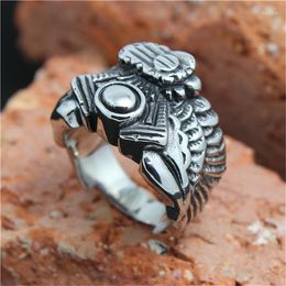 Cluster Rings 1pc Factory Price Biker Sliver Punk Style Cool Party Ring 316L Stainless Steel