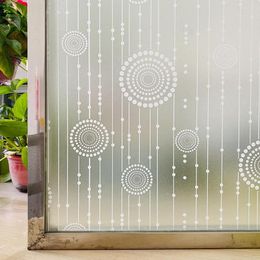 Window Stickers 3D Matte Film Privacy Stained Glass Self Adhesive Frosted Heat Insulation Sticker For Home Door