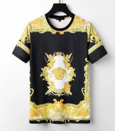 Herren-T-Shirt 2023 Designers neues merzerisiertes Baumwolldruck-Rundhalsausschnitt Eiskaltes bequemes Anti-Falten-Herren-T-Shirt M-3XL-ZO-8