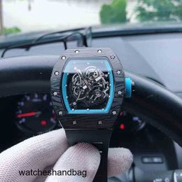 Richard's Milles Mechanical Mens Fully Rm055 Luxury Watch Automatic Movement Sapphire Mirror Rubber Watchband Swiss Wristwatches P0xu