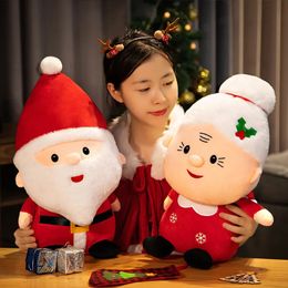 Plush Dolls 2350CM Cute Santa Claus Snowman Elk Grandma Toys Christmas Decorative Filled Soft Baby Gift 231122