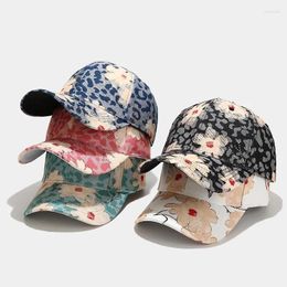 Ball Caps Flower Hats For Women Baseball Cap Fashionable Summer Hat Adjustable Trucker Outdoor Cotton Dad