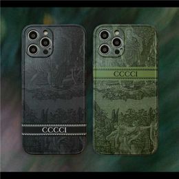 Fashion Forest Designer Phone Cases For Iphone 14 Pro Max 13 Mini 12 11 Sets Max Plus Xs Xr X PLUS L Casual G Green River 22110402CZ b2