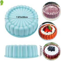 New Silicone Round Pan Charlotte Cakes Baking Pan Sponge Flan Mould Strawberry Shortcake Baking Pan Kitchen Silicone Moulds