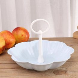 Kitchen Storage One Layer Fruit Tray Plastic Cake Cookie Rack Snack Dish For Wedding Festival Party Desktop Holder Multifunctional Bird