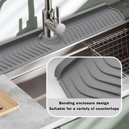 Table Mats Silicone Kitchen Sink Splash Mat Easy To Install Faucet Guard Fast Drainage For Counter Bathroom