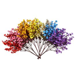 New Product Ideas High Quality 5 Forks BabysBreath Artificial Silk Flower Small Bouwuet Decorative Modern Design Plastic Plum Blossom Home Party Decoration