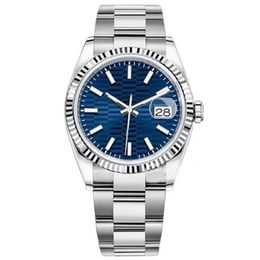 Golden Olive Green Mens Men Women Datejust Watch Automatic Iced Blue Movement Mechanical 316L Oyster Steel Bracelet Master Watches279T