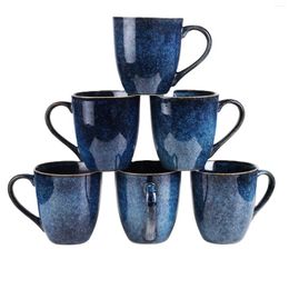 Mugs Ceramic Coffee Mug Unique Glazed With Handle For Tea Milk Cocoa Cereal(blue) Special