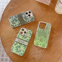 Green Laser Luxury Designer Mobile Phone Cases for iPhone 15 15promax 15Plus 12 13 14 Pro Max Classic Letter Top Shockproof Phones Case iPhone14 15pro 13pro 12pro