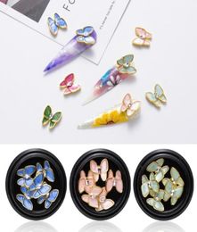 3D Rhinestones For Nail Butterfly Jewelry Shinny Holographic Nail Art Decorations Manicure Zircon Diamonds Accessory6233274