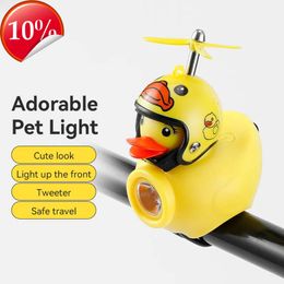 New Bike Light LED Night Riding Little Yellow Duck Children's Bell Horn Flashlight Bicycle Headlight for Cycling Bicycle Front Lamp