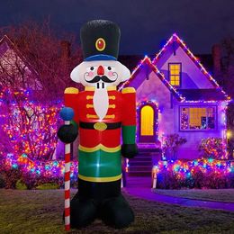 Christmas Toy inflatable toy decoration Walnut clip Soldier builtin Colour rotating LED indoor and outdoor garden 231122