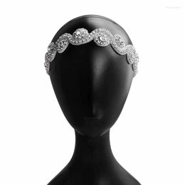 Hair Clips High Grade Simple Wedding Bridal Flower Shape Accessories With Fashion Luxurious Rhinestone Headband Princess TEN