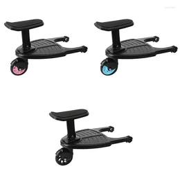 Stroller Parts Baby Wheeled Board Kids Wheel Step Stand Ride On Boards Plate Detachable Seat