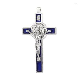 Charms Exorcism Cross Keychain Accessories Pendants For Necklaces Jesus Zinc Alloy Material Wholesale Diy Jewellery Making Charm Craft