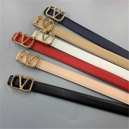 26% OFF Designer New Smooth Buckle Simple V-letter Thin Korean Fashion Classic Women's Pant Belt