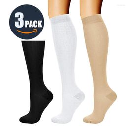 Sports Socks 3 Pairs Arrival Stockings Compression Golf Grooming Varicose Prevention Fit For Rugby