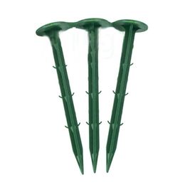 Other Garden Tools 100pcsset Ground Nail Film Fixed Pegs Greenhouse Weed Prevention Cloth Sunshade Fly Net Plastic 230422