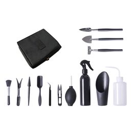 Other Garden Tools 13PcsSet Mini Succulent Transplanting Kit Stainless Steel Indoor ing Bonsai Planter Accessories 230422