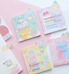 Sheets/Pack Cute Cartoon Candy Cake Juice Memo Pads Fantastic Desserts Sticky Noes Stationery Sticker Office School Supplies