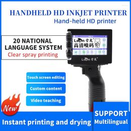 Handheld Hd Inkjet Printer Support 20 Languages Production Date/logo/character Packaging Coding Machine Small