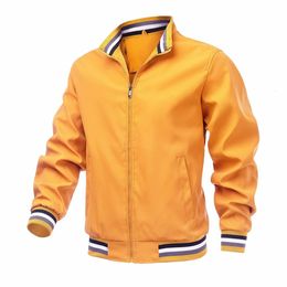 Mens Jackets Men Spring Autumn Fashion in Outerwears Solid Casual Clothing Windbreaker Coats Jacket for Plus Size xl