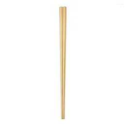 Chopsticks Durable Stainless Steel Color Alloy Titanium Plated BPA Free PVC Easy To Clean Dishwasher Safe