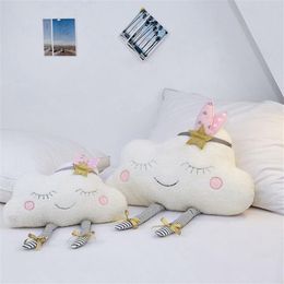 Baby Pillow For Breastfeeding Cloud Pattern Soft Cushion For Newborns Nordic Baby Room Decoration Plush Toys Nursing Pillow LJ2012232c