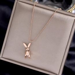 Pendant Necklaces 2023 18K Gold Plating Lovely Necklace Fashion 316 L Titanium Steel Jewelry Woman Birthday Gift Never FadePendant NecklaceP