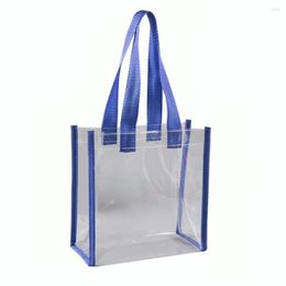 Storage Bags Pvc Transparent Handbag Large Capacity Reusable Bag Accessories Travel Cosmetic Waterproof Lady Beach Shopper B L2s6