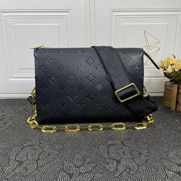 Luxurys Fashion COUSSIN Women Designers Bag Genuine Calf Leather Embossed Chain Carry Purse Clutch Crossbody Handbag Shouler Bag CYG23111613-12