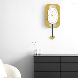 Wall Clocks Creative Silent Watch Minimalist Big Pendulum Saatration House Accessories Home Design Saat Interior