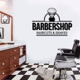 Wall Stickers Barbershop Self Adhesive Wallpaper Decor Living Room Bedroom Removable Art MURAL Drop