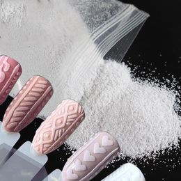 Nail Glitter 50g/bag White/Black Sugar Powder With Fine-Shiny Art Decorations Starlight Floury Snow Manicure HFNail
