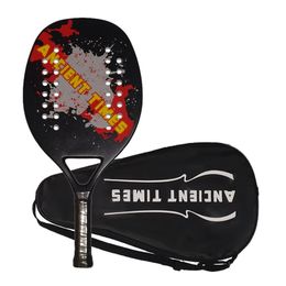 Tennis Rackets 12K Carbon Fiber Beach Racket Soft EVA Laquita With Bag Unisex Racquet Equipment Length 485cm Weight 320g 231122