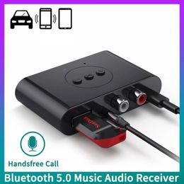 RCA Bluetooth receiver 3.5AUX car Bluetooth rod USB Bluetooth adapter supports speaker power amplifier U disk 5.2