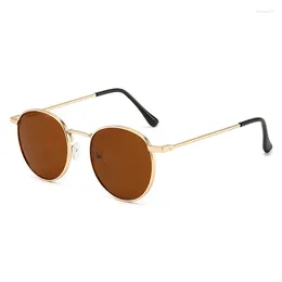 Sunglasses Fashion Retro Round Ladies European And American Trend Eyewear Metal Frame Jelly Glasses Wholesale 2023
