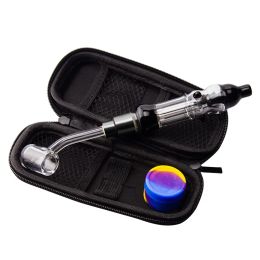 Kit Smoking Tube with 510 Thread Quartz Banger Nail Concentrate Oil Rigs Mini Dab straw for Herb Wax Glass Bong ZZ